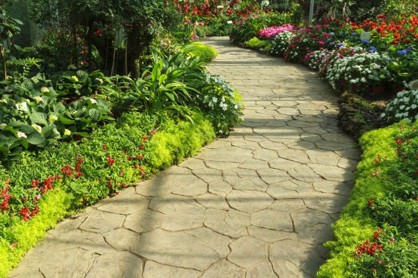 Stone Pathway Repair in Cumming