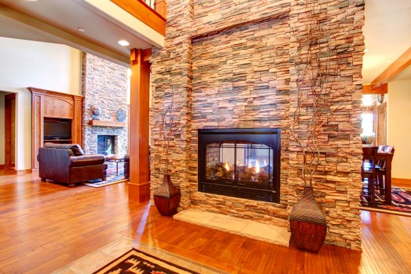Stone Hearth Installation in Cumming