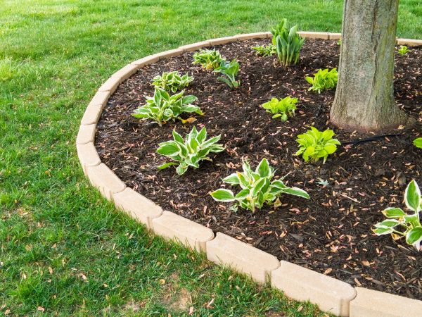 Stone Border Installation in Cumming